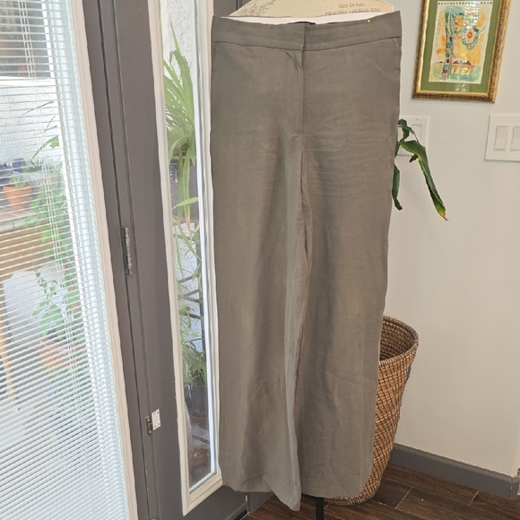 Ann Taylor Pants - Ann Taylor Olive Green Wide Leg Pants